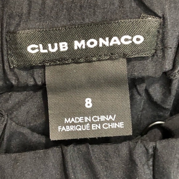 Club Monaco black silk cargo jogger jumpsuit - Picture 11 of 11